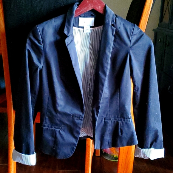 H&M Black Size 4 Blazer - Picture 1 of 6